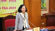 Đồng chí Trương Thị Mai, Uỷ viên Bộ Chính trị, Thường Trực Ban Bí thư, Trưởng Ban Tổ chức Trung ương thăm và làm việc với Ban Kinh tế Trung ương