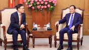 Trưởng Ban Chính sách, chiến lược Trung ương Trần Lưu Quang tiếp Đại sứ Hàn Quốc tại Việt Nam