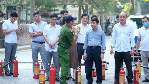 Ban Kinh tế Trung ương tập huấn nghiệp vụ phòng cháy và chữa cháy năm 2023