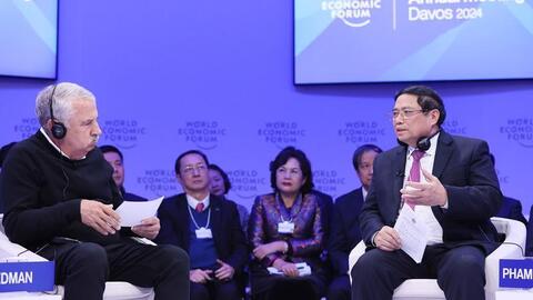 Thông điệp quan trọng của Thủ tướng tại phiên đối thoại "Việt Nam: Định hướng tầm nhìn toàn cầu" ở WEF Davos