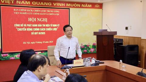 Công bố phát hành Bản tin quốc tế điện tử định kỳ  “Chuyển động chính sách, chiến lược” - Strategy E-bulletin