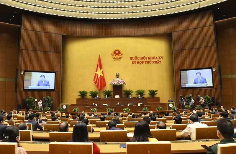 Toàn cảnh phiên bế mạc Kỳ họp thứ nhất, Quốc hội khóa XV - Ảnh: Quochoi.vn