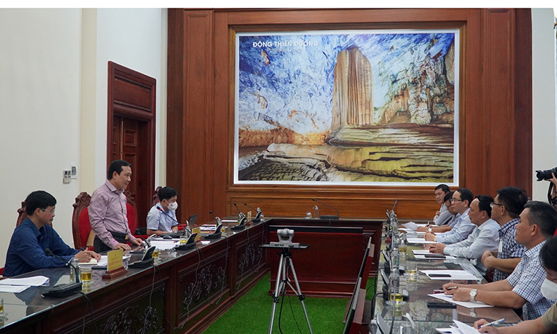 Đồng chí Phó trưởng ban thường trực Ban Chỉ đạo tổng kết Nghị quyết số 39-NQ/TW Nguyễn Hồng Sơn thông tin về kế hoạch tổ chức tọa đàm