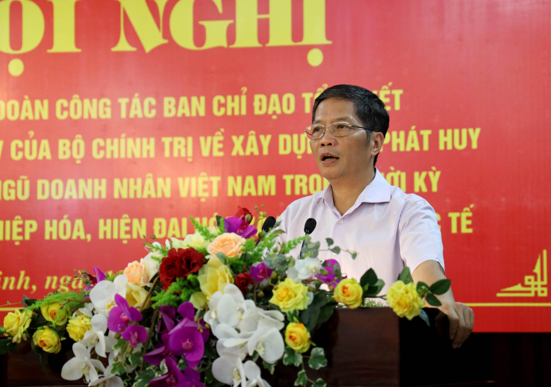 Đoàn công tác của Ban Chỉ đạo tổng kết Nghị quyết 09-NQ/TW làm việc với Tỉnh ủy Nam Định  -0