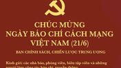 Thiệp chúc mừng nhân kỷ niệm 100 năm ngày Báo chí cách mạng Việt Nam