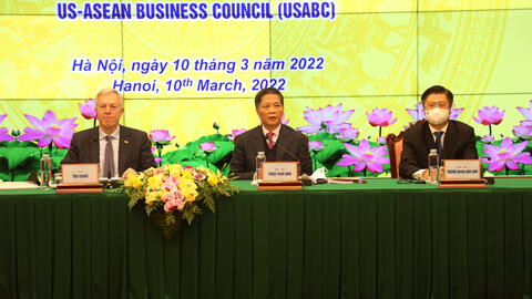 Trưởng Ban Kinh tế Trung ương tiếp và làm việc với Đoàn Hội đồng Kinh doanh Hoa Kỳ - ASEAN (USABC)