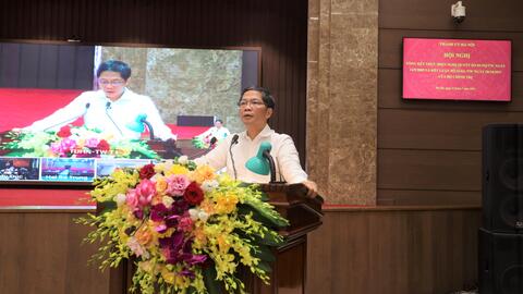 Trưởng Ban Kinh tế Trung ương Trần Tuấn Anh tham dự và phát biểu tại Hội nghị tổng kết Nghị quyết 54-NQ/TW của thành phố Hà Nội