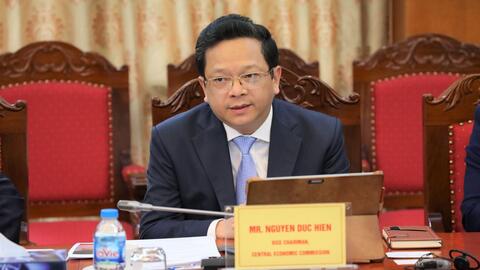 Phó Trưởng Ban Kinh tế Trung ương Nguyễn Đức Hiển làm việc với Ngân hàng Thế giới
