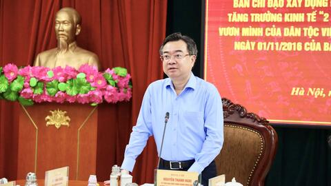 Hội nghị Ban Chỉ đạo xây dựng Đề án “Các giải pháp chiến lược thúc đẩy tăng trưởng kinh tế “2 con số” trong kỷ nguyên mới - kỷ nguyên vươn mình của dân tộc Việt Nam” và tổng kết nghị quyết số 05-NQ/TW của Ban Chấp hành Trung ương Đảng khóa XII