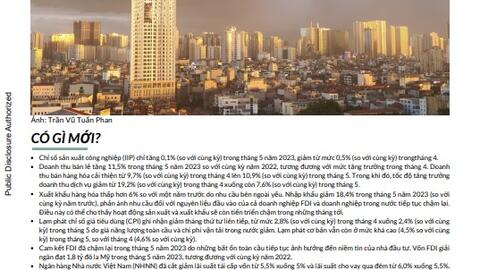 Báo cáo cập nhật tình hình kinh tế vĩ mô của Việt Nam tháng 6/2023 của Ngân hàng Thế giới (WB)