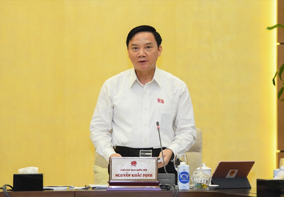 Phó chủ tịch Quốc hội Nguyễn Khắc Định.