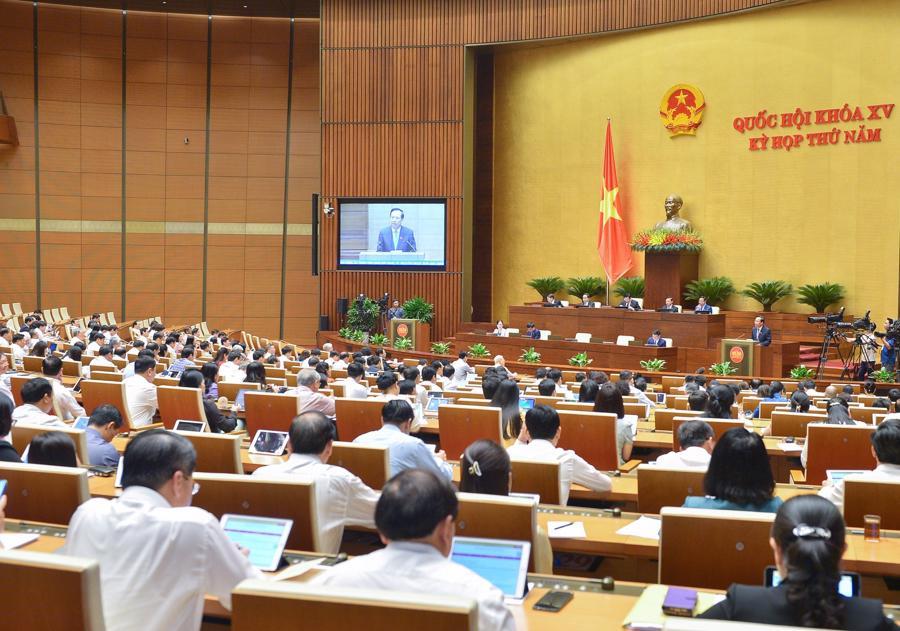 To&agrave;n cảnh phi&ecirc;n chất vấn. Ảnh - Quochoi.vn.